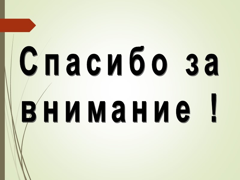 Спасибо за внимание !